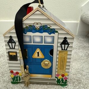 Melissa and Doug Colorful Wooden House Toy with Keys